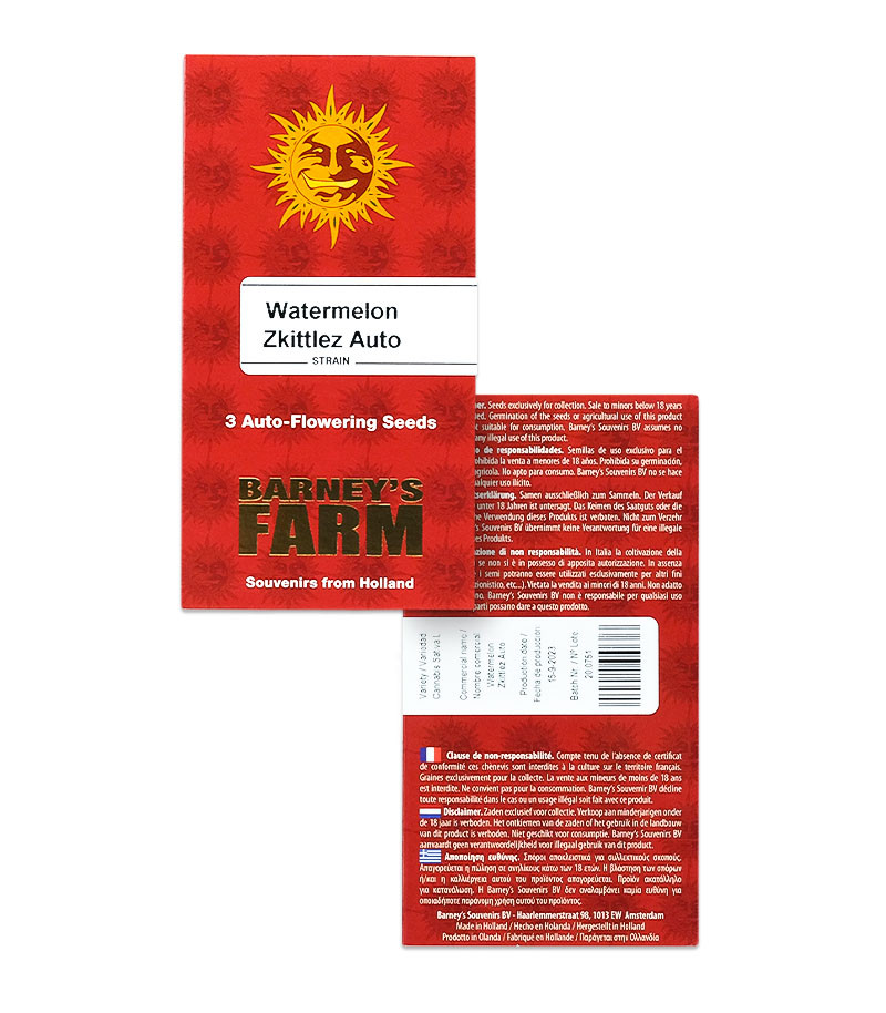Watermelon Zkittlez Auto fem (Barney's Farm) семена конопли — изображение 2